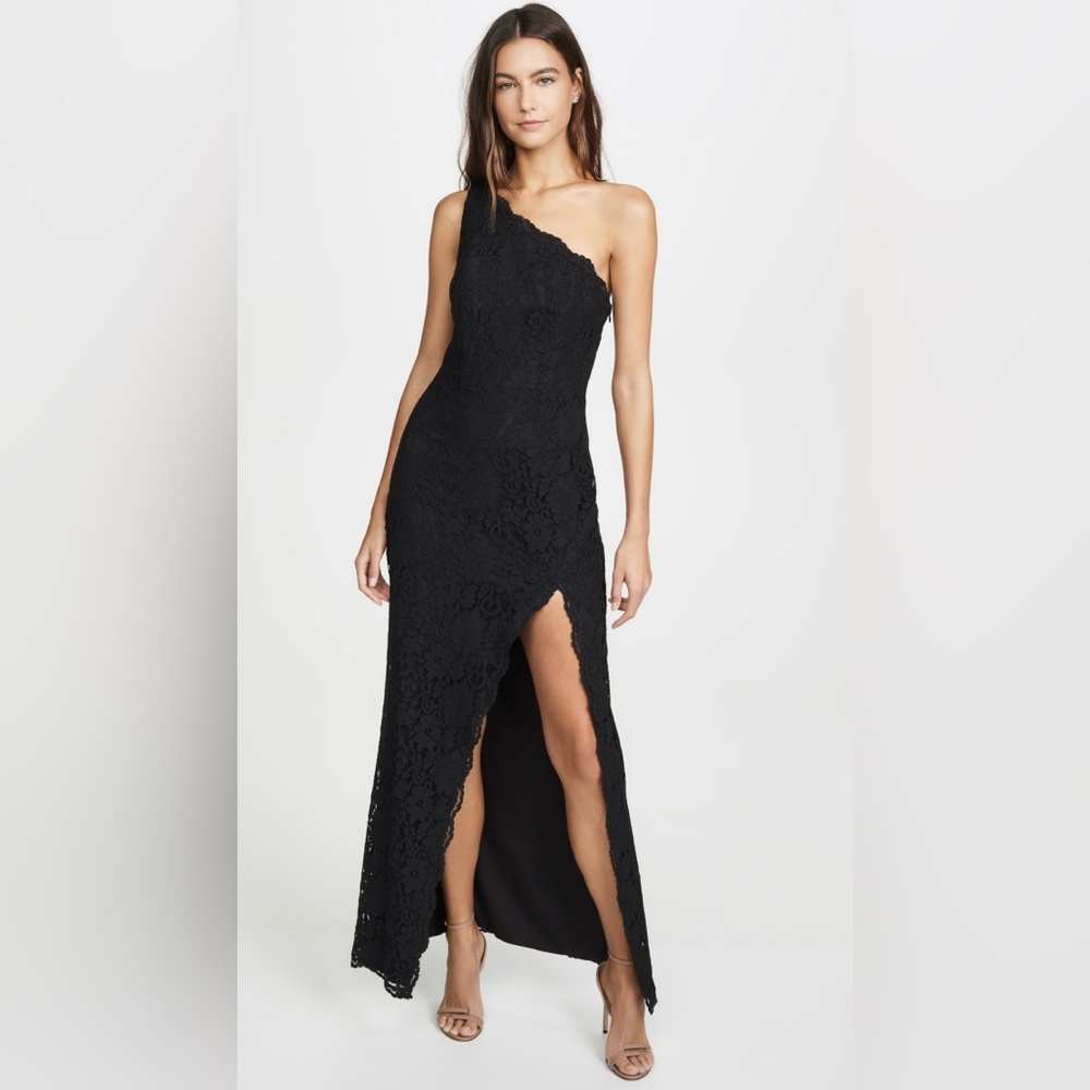 Fame & Partners | Selma Lace Dress — Black